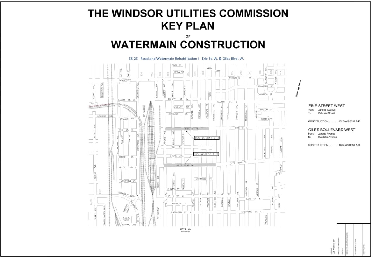 Giles & Erie Street Key Plan